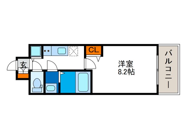 アドバンス大阪ソルテの物件間取画像